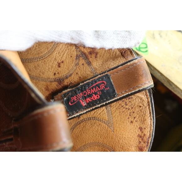 Laredo Boots Mens 9.5EE Brown Leather Performance Cowboy Boots Western Pull On main image 10